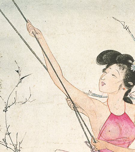 盘龙-胡也佛的仕女画和最知名的金瓶梅秘戏图